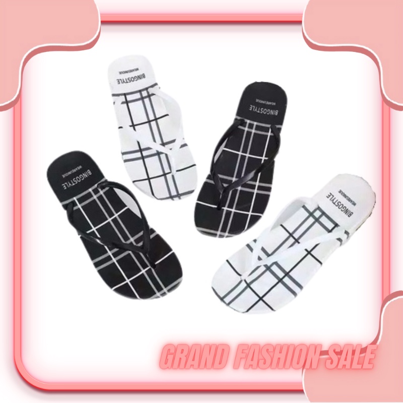[LOKAL] DOMMO - D5015 HARGA SPECIAL SANDAL bingostyle FLIP FLOP GARIS
