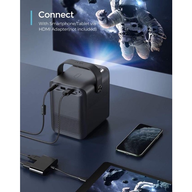 [Dijual] Smart Mini Android 1080P Projector Ezzrale Ezy1 150 Ansi 3000 Streethuupsstore