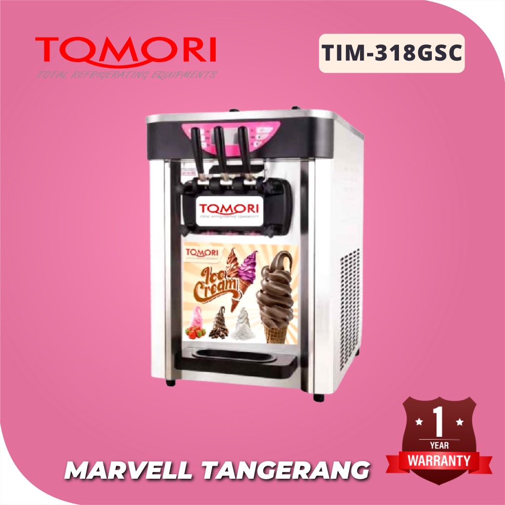 Mesin Es Krim 3 Tuas TOMORI TIM-318GSC / Ice Cream Machine