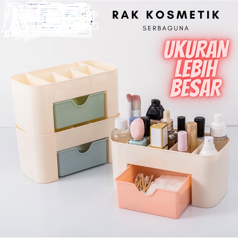 RAK KOSMETIK LACI PLASTIK/RAK MAKE UP PLASTIK Rak Kosmetik Plastik Mini / Rak Perhiasan / Organizer Kosmetik Multifungsi