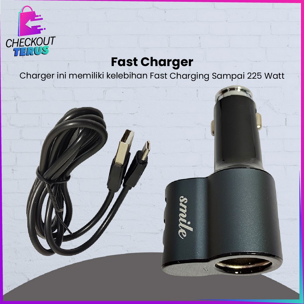 CT C821 Car Charger 3 USB Ports Universal Fast Charging Socket Adaptor Triple  Colokan Phone Mobil Portable