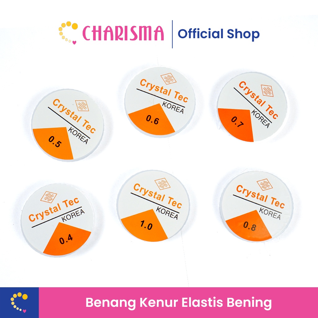 Charisma Benang Elastis Crystal Tec Bening - Senar Elastis/Tali Karet Transparan/Crystal Tec