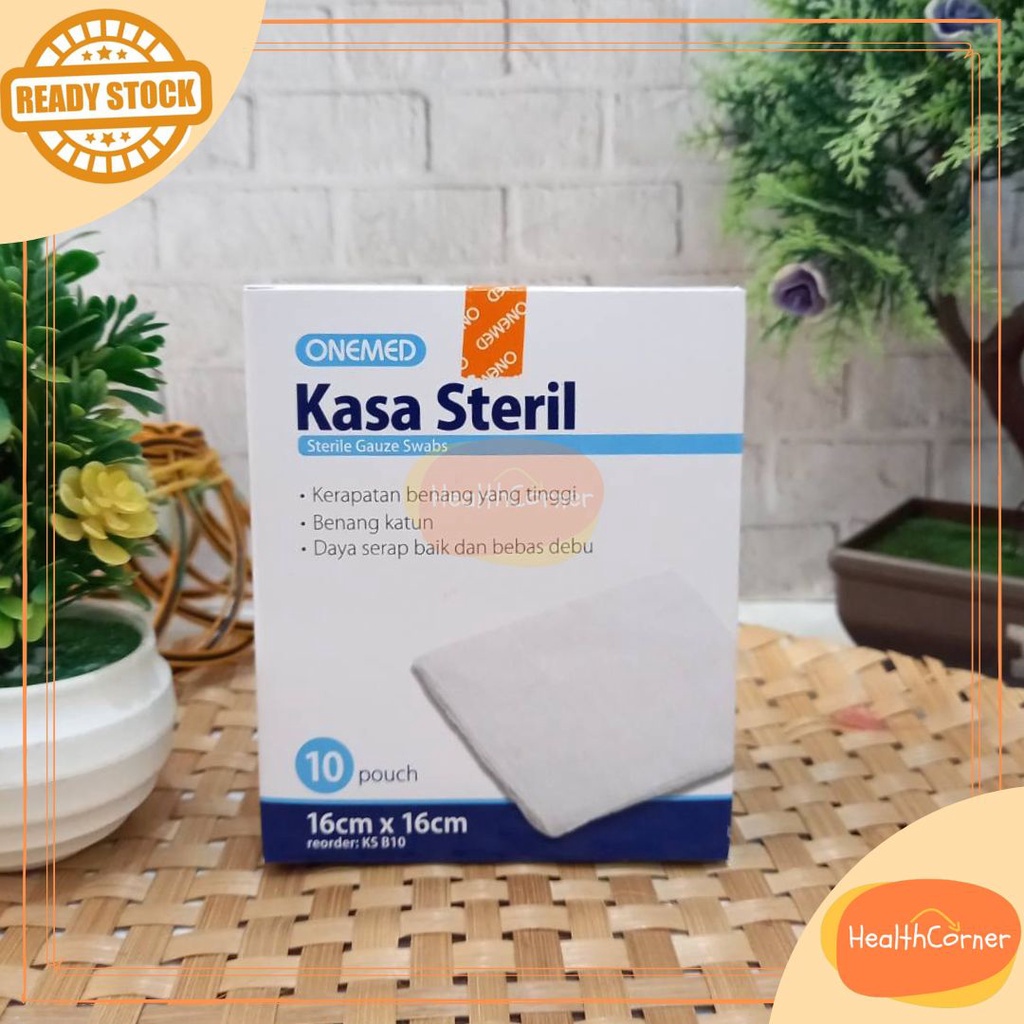 Onemed Kasa Steril 16x16 / One Med Hexa Husada Perban Penutup Luka Kasa Hidrofil Kotak / Melolin Plester Luka