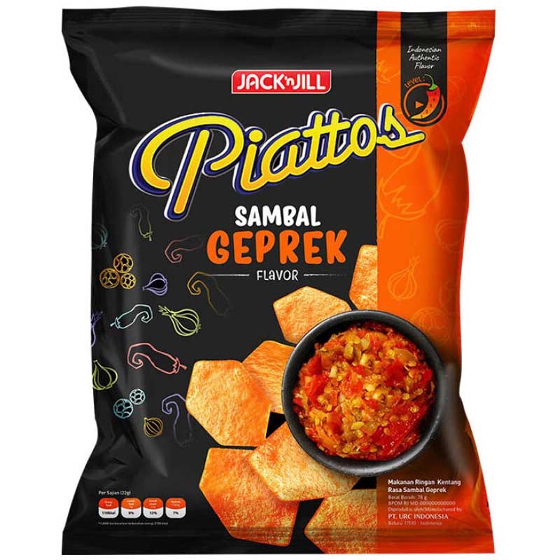 

J&J Piattos Sambal Geprek 35g