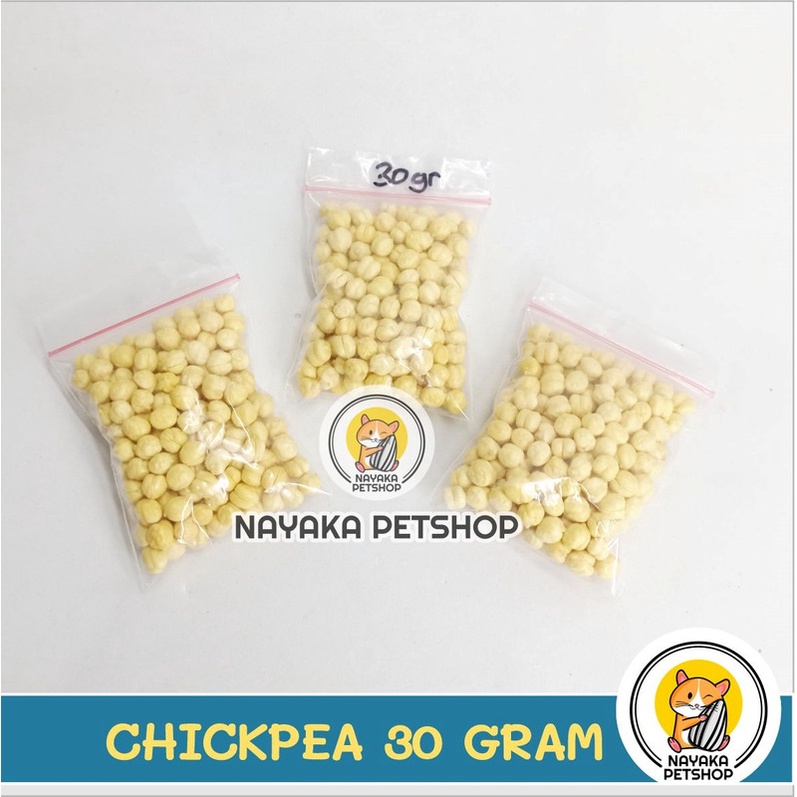 Camilan Hamster Kacang Chickpea 30 gram Cemilan Kacang Arab Ekstra Food Camilan Hewan