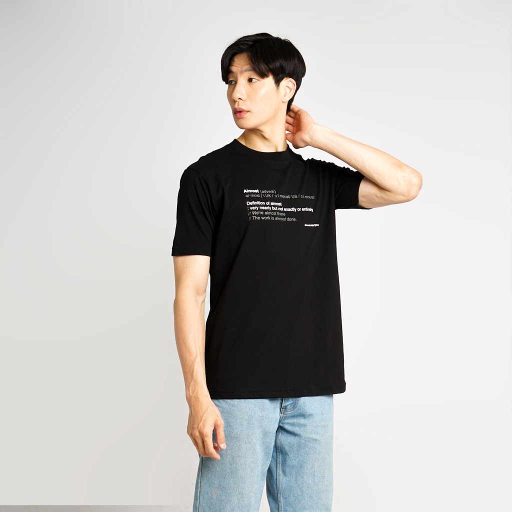 Almost Studio - T-Shirt - Lexicon - Black