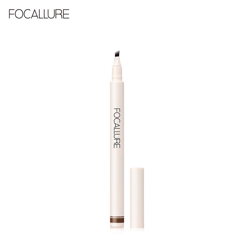 NIK - FOCALLURE Anti air Pensil Alis 4 Garpu Natural Eyebrow Pen FA161 BPOM ORIGINAL