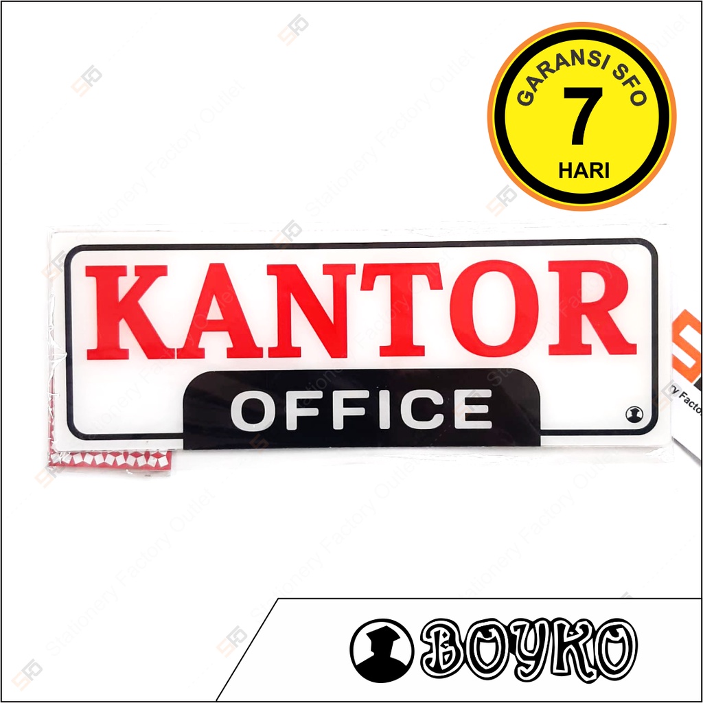 

Akrilik Office / Kantor - Acrylic Sign Standard 25cm x 9cm