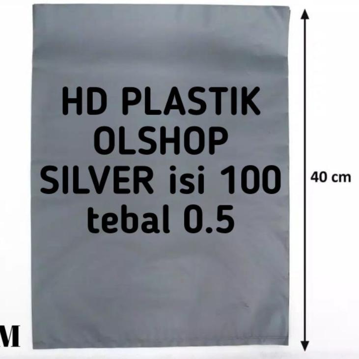 

Pusat Importir plastik poly bag HD plastik packing silver ukuran 30x40