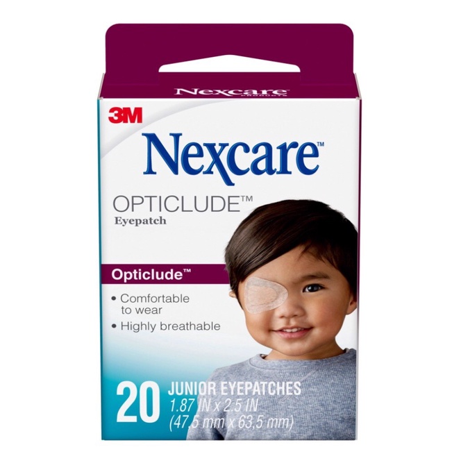 3M NEXCARE OPTICLUDE ORTHOPTIC EYE PATCH JUNIOR PENUTUP PLESTER MATA ONGKIR NOL