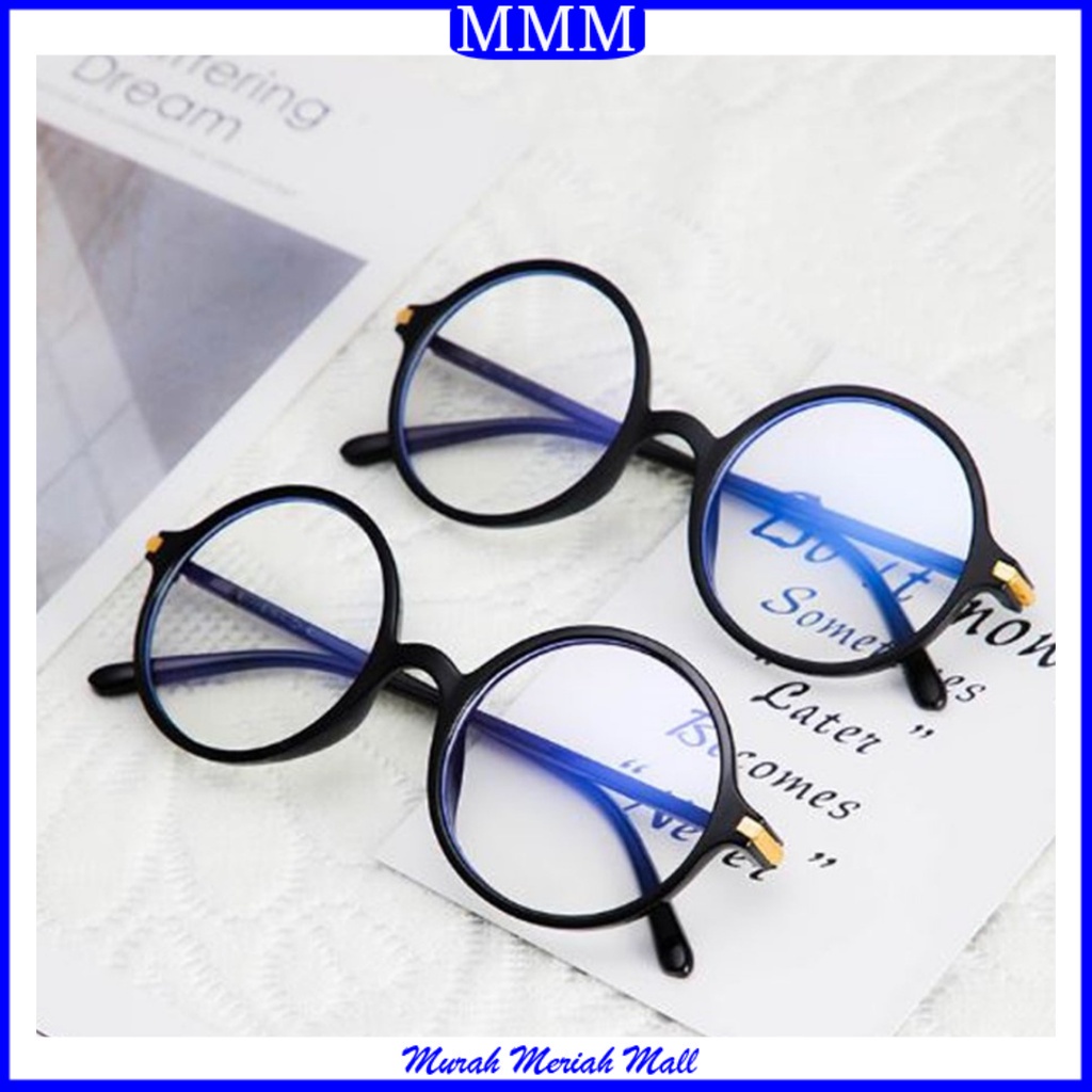 MMM Kacamata Anti Radiasi Anti Silau Kacamata Pria Wanita Bulat Oval 1910 Import #BISA(C0D)