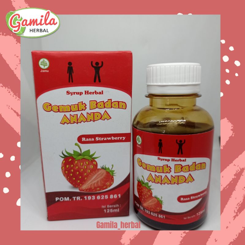

SYRUP HERBAL GEMUK BADAN ANANDA/Rasa Strawberry