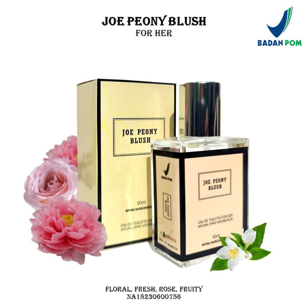 GEN - [BPOM] Parfum Joe Peony Blush 50ml Premium / Parfum Joe Peony Blush 50ml / Minyak Wangi Joe Peony 50ml