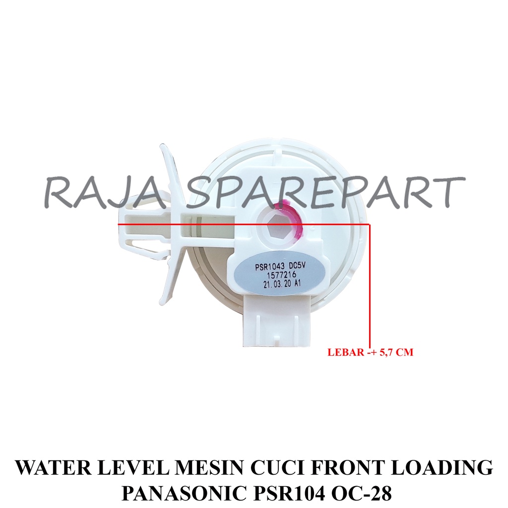 Water Level Mesin Cuci Panasonic Front Loading (Bukaan Depan) PSR104 OC-28