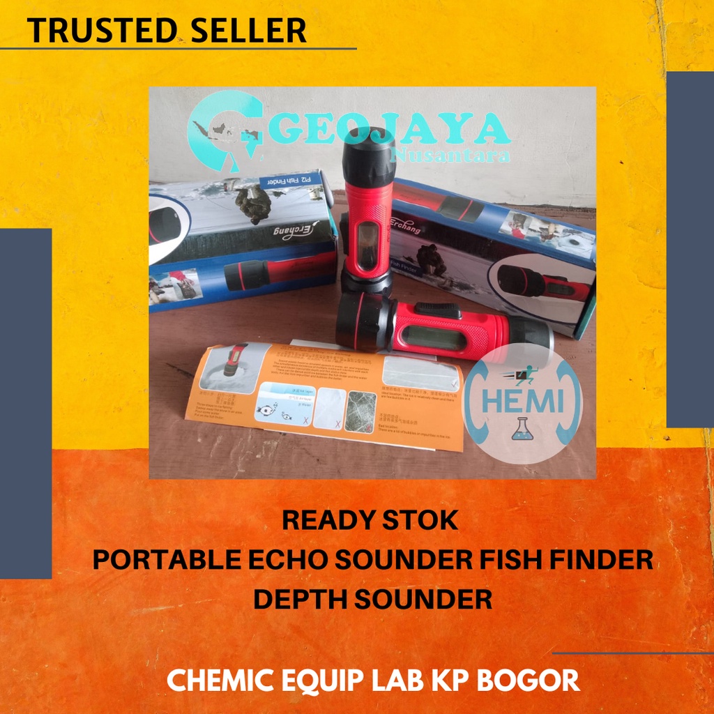 READY STOK PORTABLE ECHO SOUNDER FISH FINDER DEPTH SOUNDER
