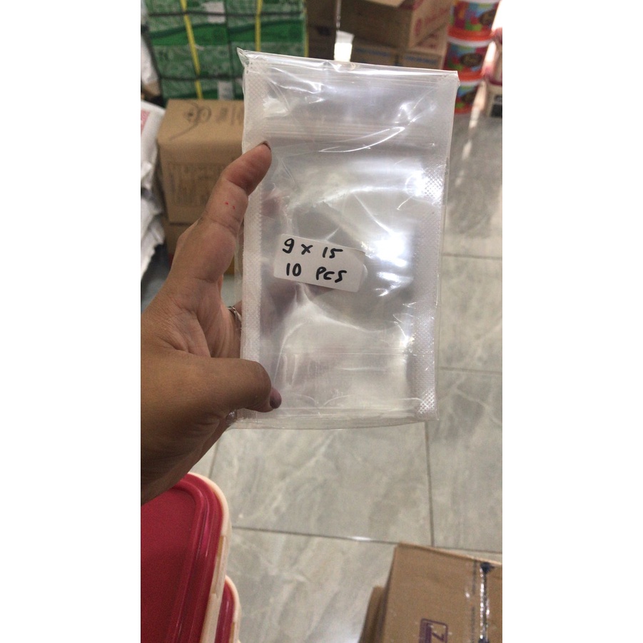 Plastik Standing Pouch 9x15 10pcs Plastik Klip Berdiri