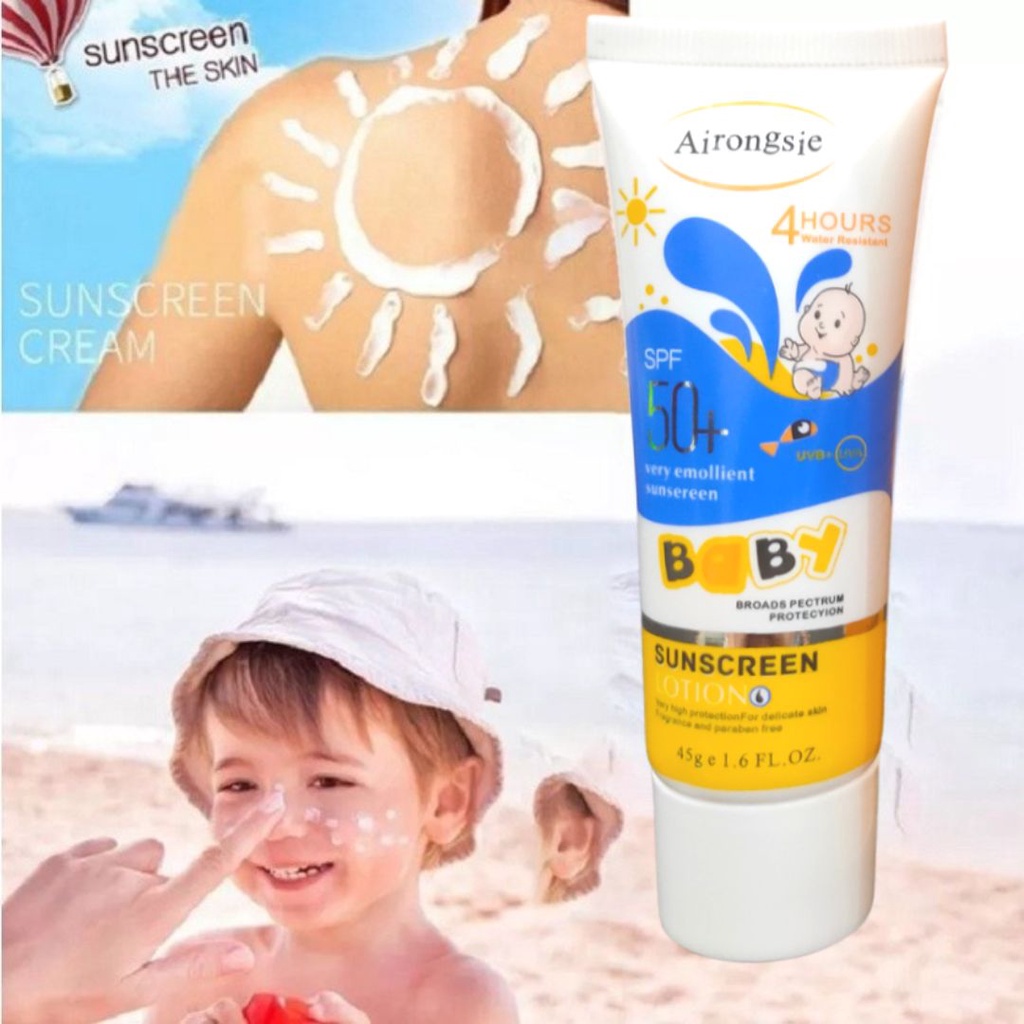 Sun Block Baby Sunscreen Lotion Airongsie SPF50+ UVB+UVA ORIGINAL