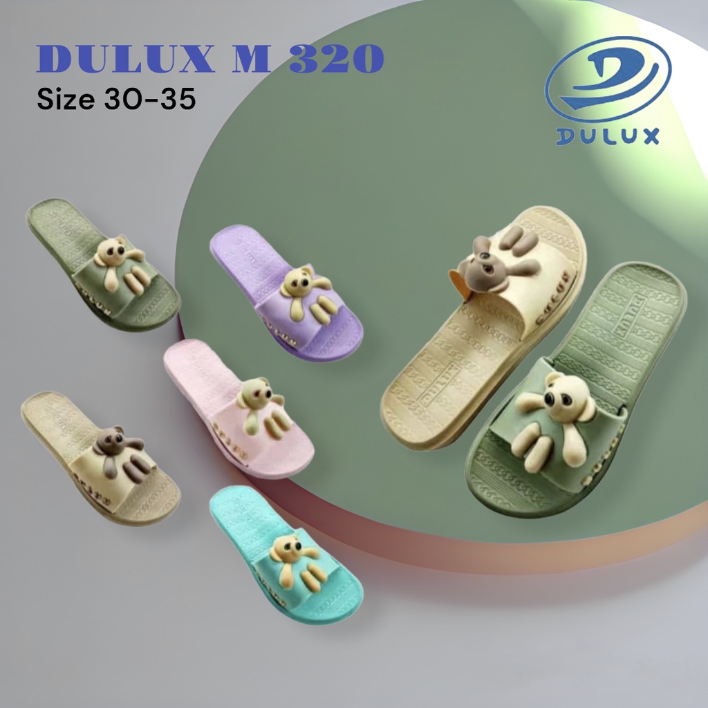 Sandal selop karet anak perempuan / Selop anak empuk motif boneka lucu