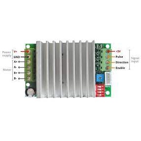 [HAEBOT] Motor Stepper Driver TB6600 TB6600HQ 4.5A 10-45V Nema 17 23 Mikro Single Axis 1/16 Microstepping CNC Mach3 Router Plasma Bipolar Heatsink