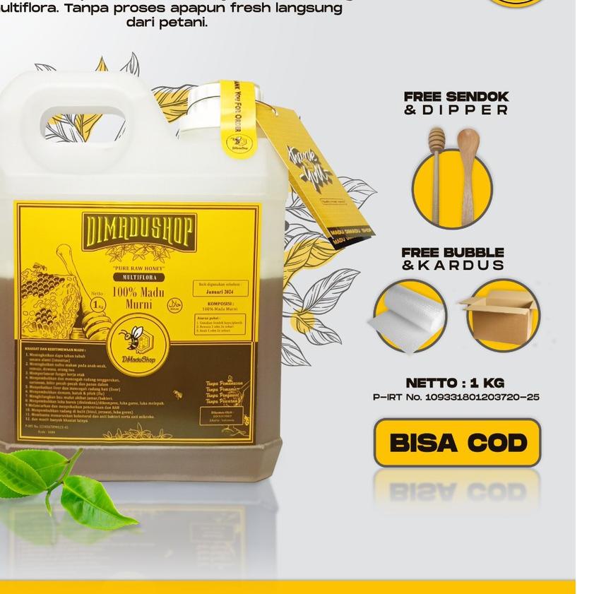 

➵ Asli - Murni 1kg Nektar Multiflora 100% Pure Raw Honey ➬