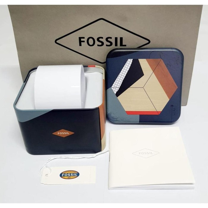 

⭐BISA COD⭐ BOX KALENG FOSSIL INCLUDE PAPER BAG DAN BUKU / TIN BOX / BOX ORIGINAL - BOX 2