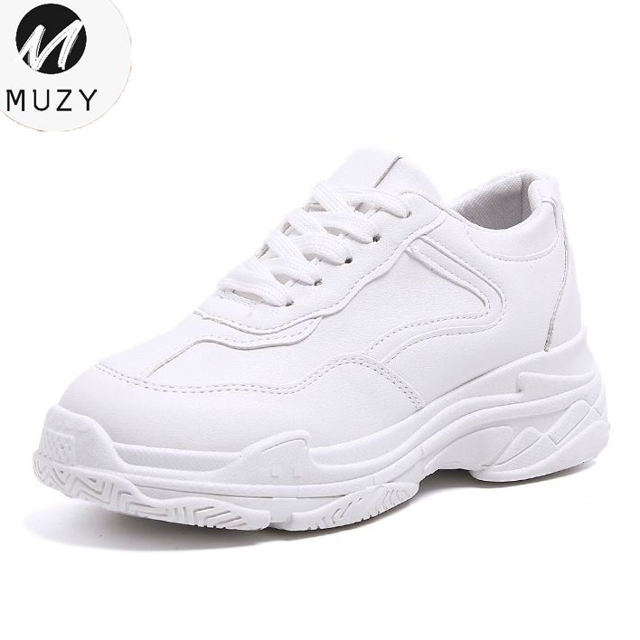 Muzy Sepatu Sneakers Wanita Sepatu Putih Sepatu Wanita Fashion Formal WD105