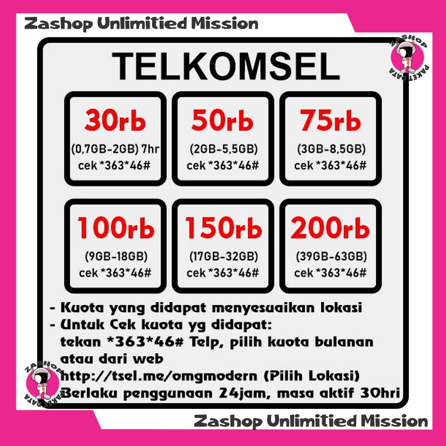ISI ULANG PAKET INTERNET TELKOMSEL FLASH DATA BULK ZONA KUOTA MURAH SIMPATI AS LOOP 8GB 10GB 50GB