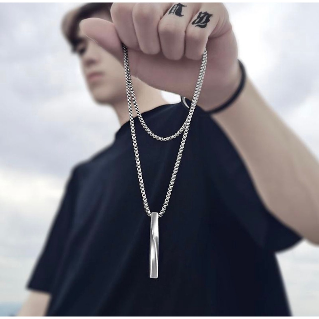 Mokokomo Kalung Titanium Kalung Anti Karat