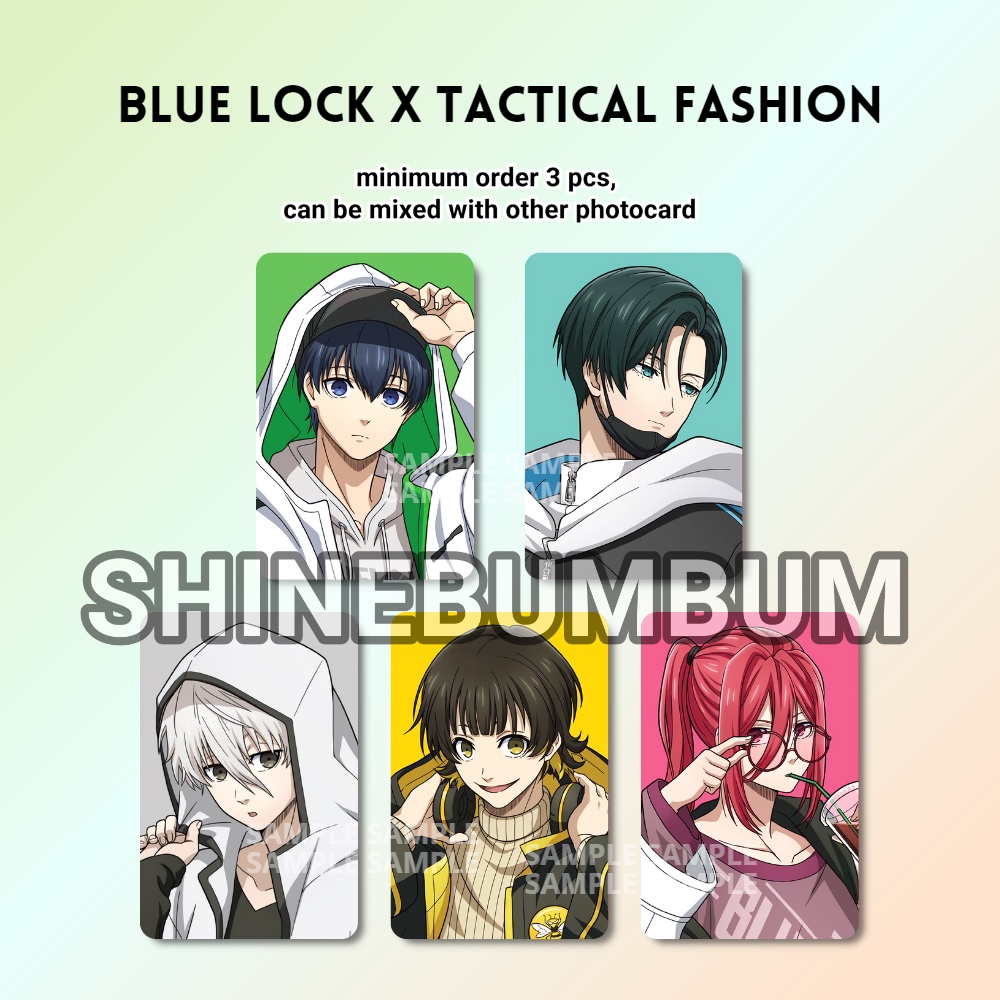 Photocard Blue Lock X Tactical Fashion (2 sisi)