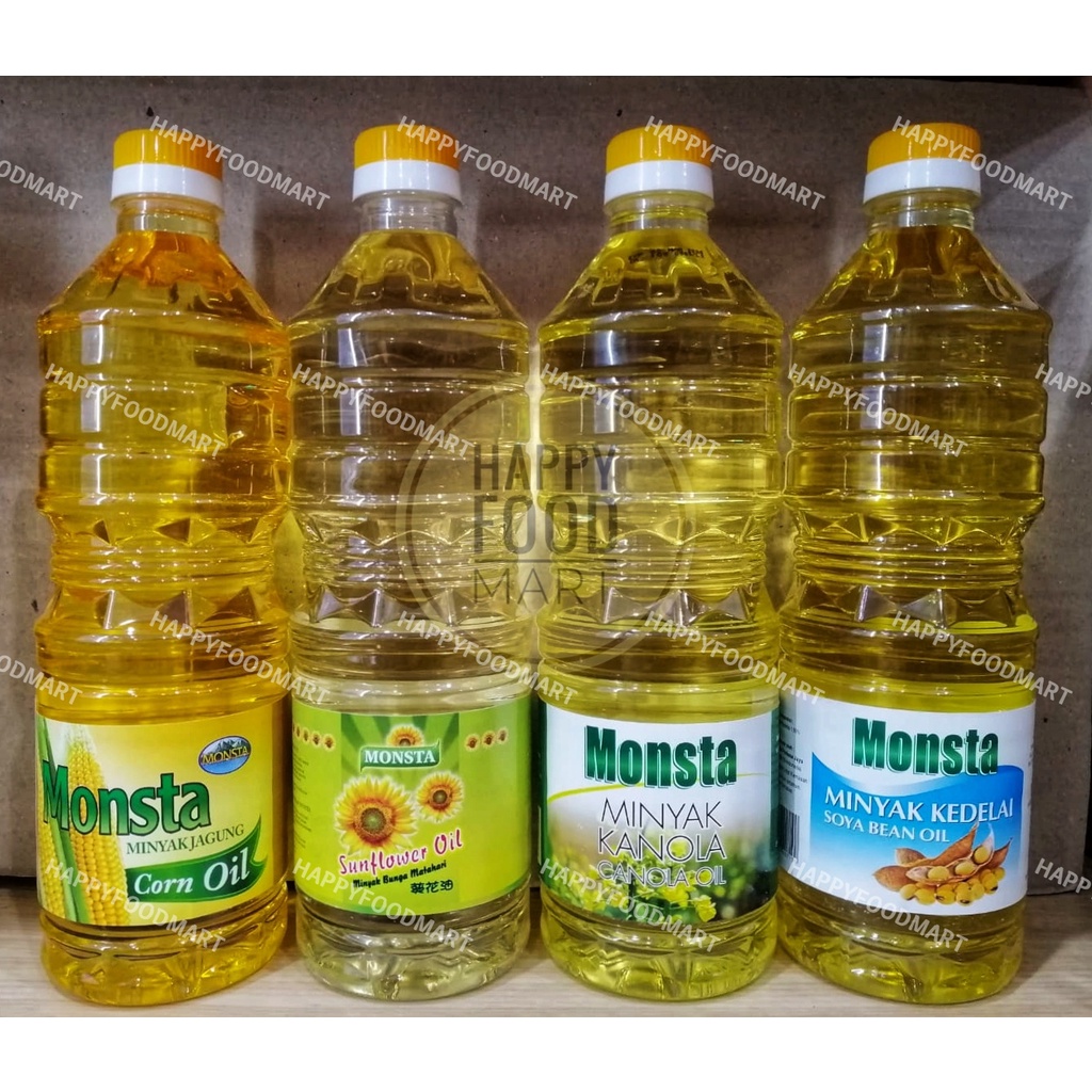 

[PROMO] MONSTA MINYAK SEHAT 1 LITER/CORN OIL/SUNFLOWER OIL/CANOLA OIL/SOYA BEAN OIL/SUN FLOWER/HEALTHY OIL/MINYAK JAGUNG/BUNGA MATAHARI/KANOLA/KEDELAI