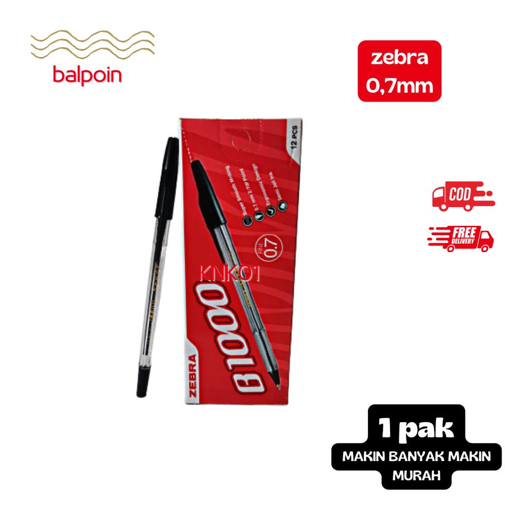 

Pulpen Tinta Hitam B1000 Semi-Ink Per 1 Box