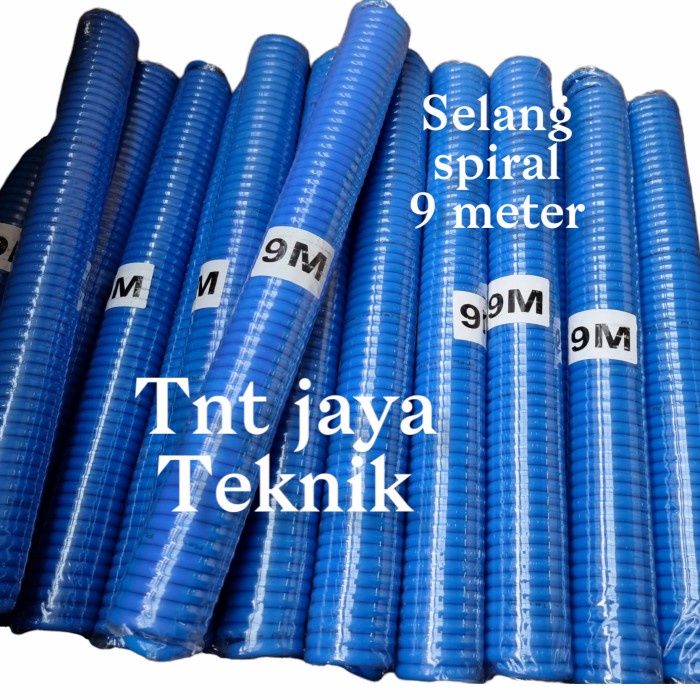 Selang Kompresor Angin 9 Meter / Selang Recoil 9Meter / Selang Spiral