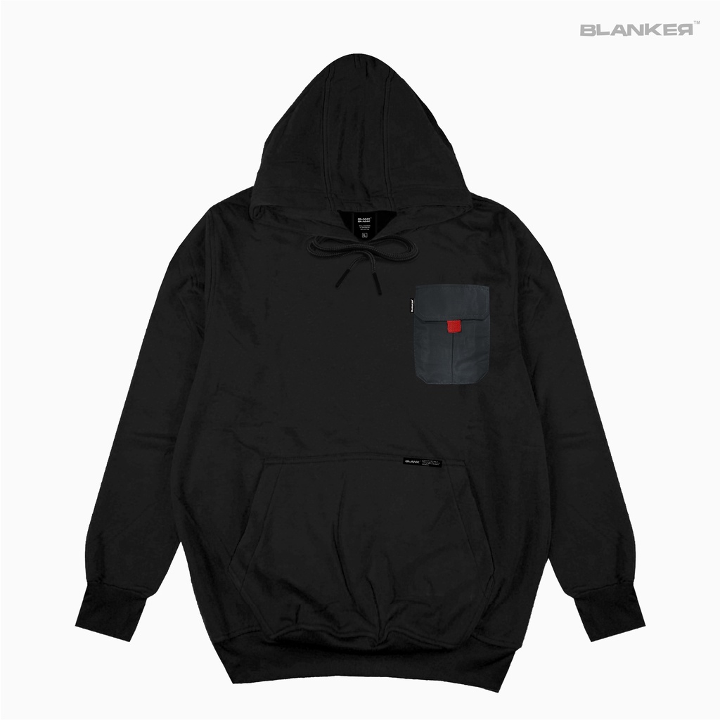 Blanker Hoodie / Fleece Black W/Black Pocket E21