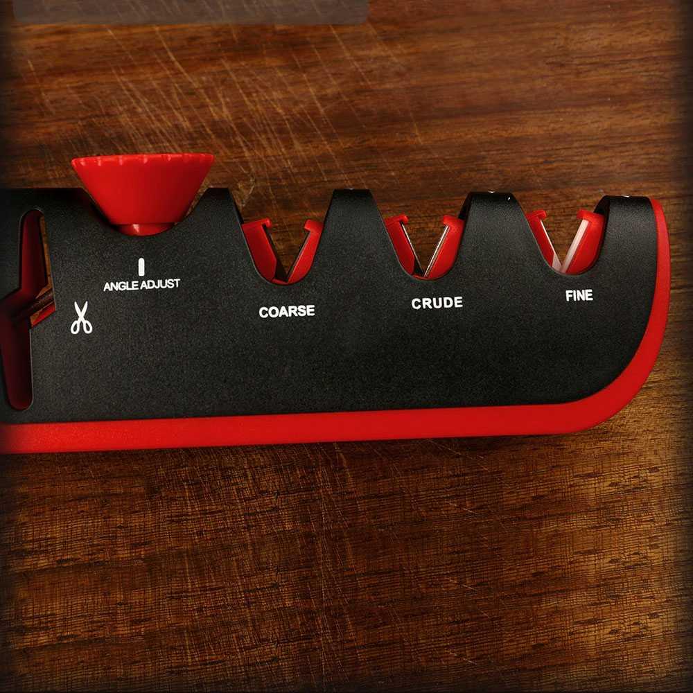 Pengasah Pisau Dapur 5in1 Gunting Knife Sharpener Profesional - WK2003C - Black