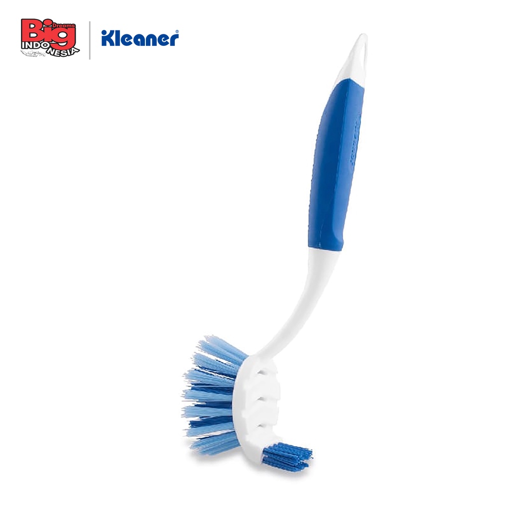 Sikat Peralatan Dapur Gagang Karet Lembut Kitchen Brush Serbaguna 27 Cm Kleaner K19017