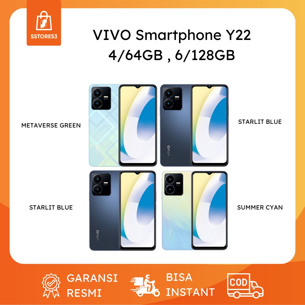 VIVO Y22 RAM [4/64] [6/128] + EXPANSI RAM [6GB] GARANSI RESMI 12 BULAN
