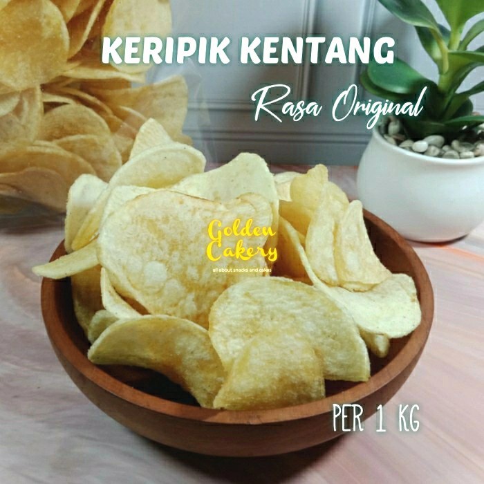 

Terlaris ✨ -KERIPIK KRIPIK KENTANG ORI ORIGINAL RENYAH GURIH TERLARIS 1 KG- 2.2.23