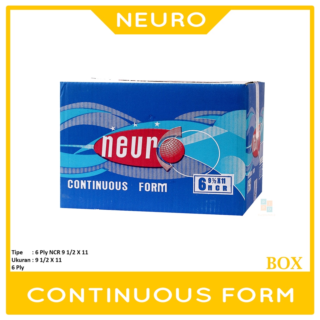 

NEURO - Continous Form 91/2 x 11 6 Ply ( K6 ) Ncr - Box