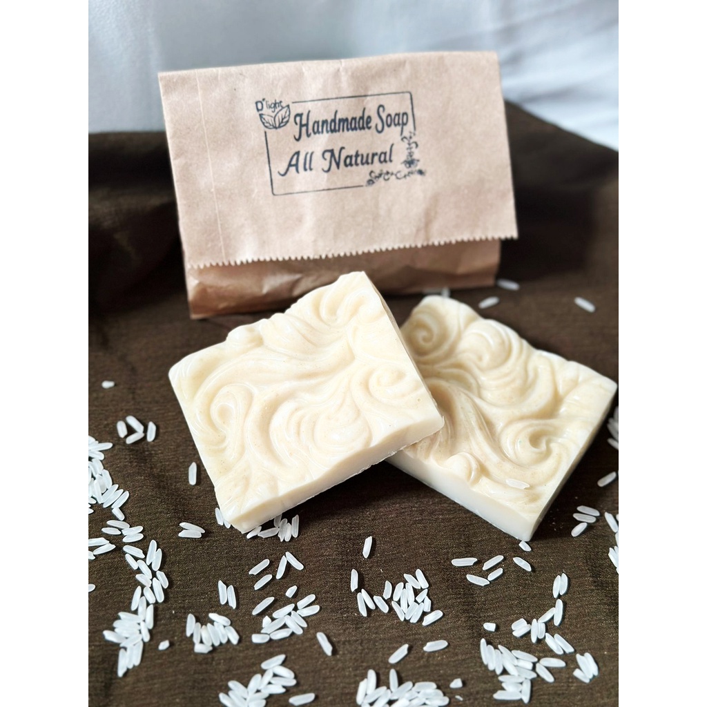 handmade sabun beras 100% alami 60gr / rice soap all natural soap