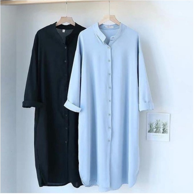 AILEN LONGDRES TUNIK XXL CRINKLE AIRFLOW JUMBO ATASAN WANITA MUSLIM TERLARIS