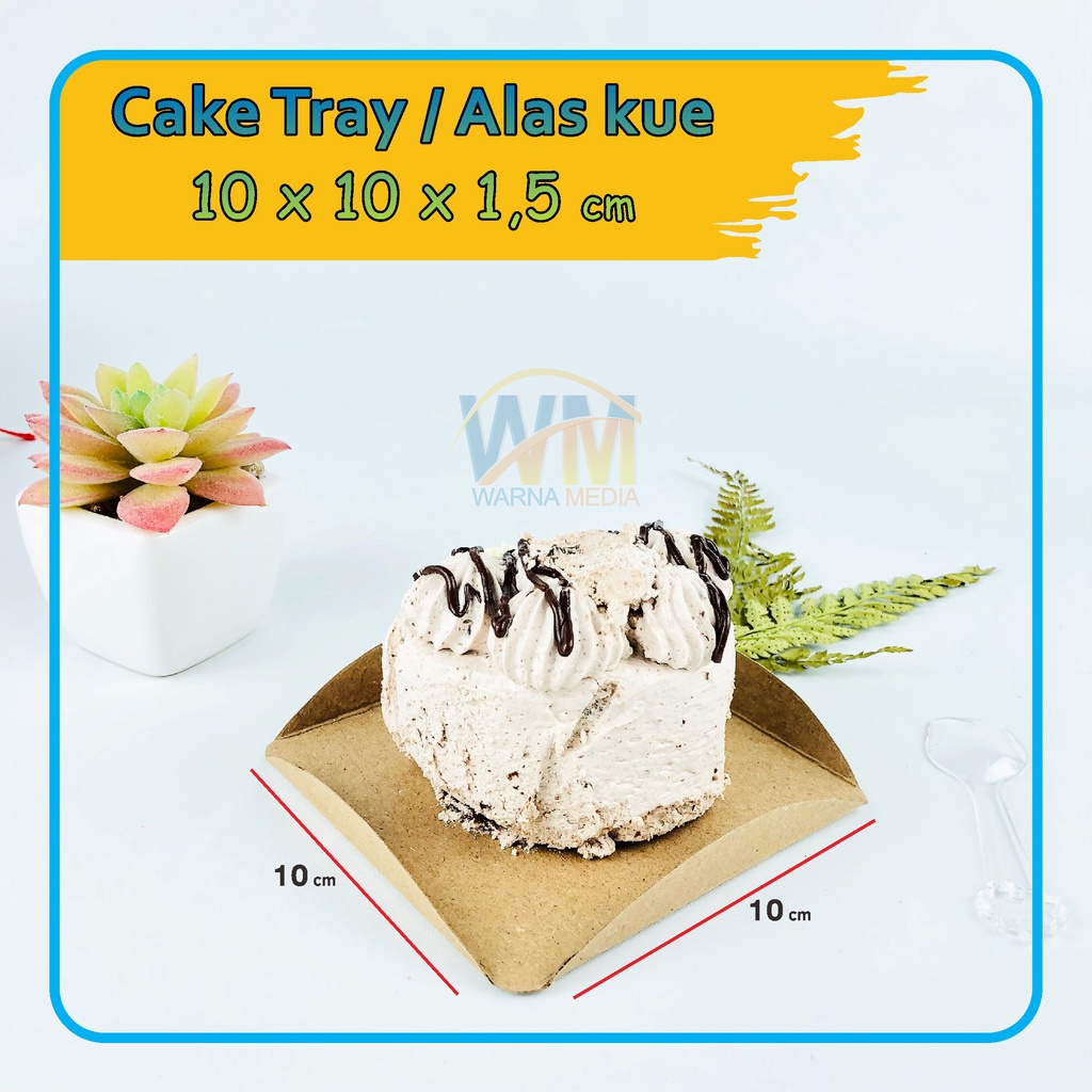 Alas Kue Cake / Tatakan kue / Tatakan Tray Mini Cake / Alas Tray Cake