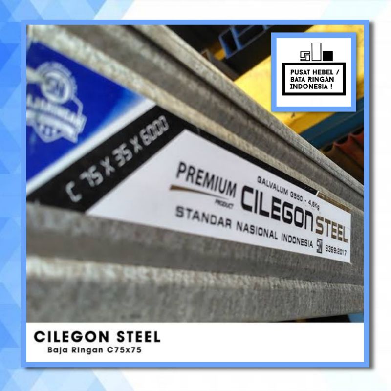 Baja Ringan SNI Cilegon Steel | Kanal C SNI Mega Baja | Free Ongkir Jabodetabek, Lampung, Jabar, Jat