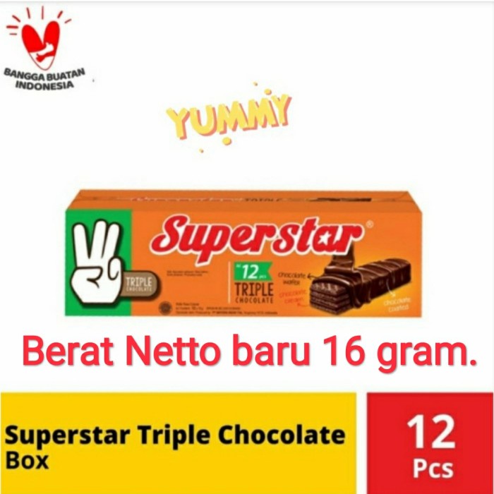 

DELPH- Superstar wafer Roma isi 12 bungkus @18gram TERMURAH