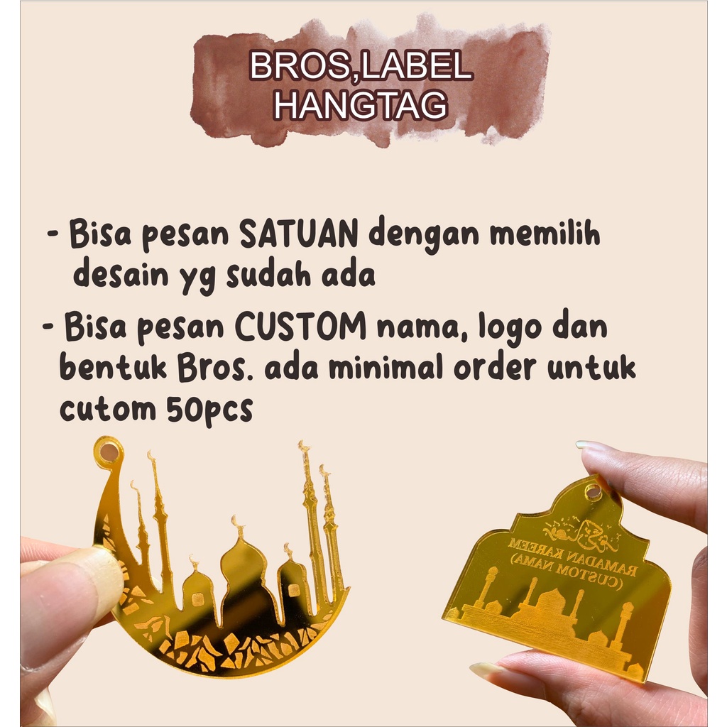 [CUSTOM] Bross Pin Akrilik akrilik | Bros Jilbab | Pen Jilbab Label Hijab Akrilik RING WITH GRAFIR, Merk Jilbab, Logo Kerudung / MERK / LOGO / BRAND / LABEL AKRILIK