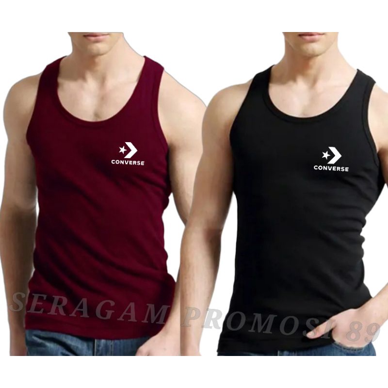 Baju Singlet Pria Dewasa CONVR / Dalaman Singlet Laki-Laki / Baju Lekbong Pria Keren / Tank Top Pria