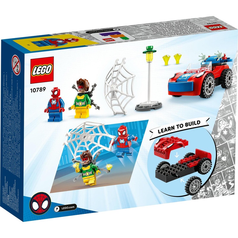 LEGO Spidey 10789 Spider-Man's Car and Doc Ock Building Toy Set (48 Pieces) Building Blocks for Kids (4 Tahun+)