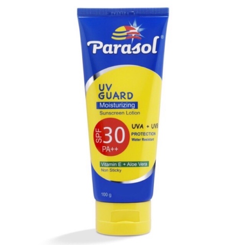 Parasol UV Guard Moisturizing Sunscreen Lotion SPF 30 PA++ Water Resistant