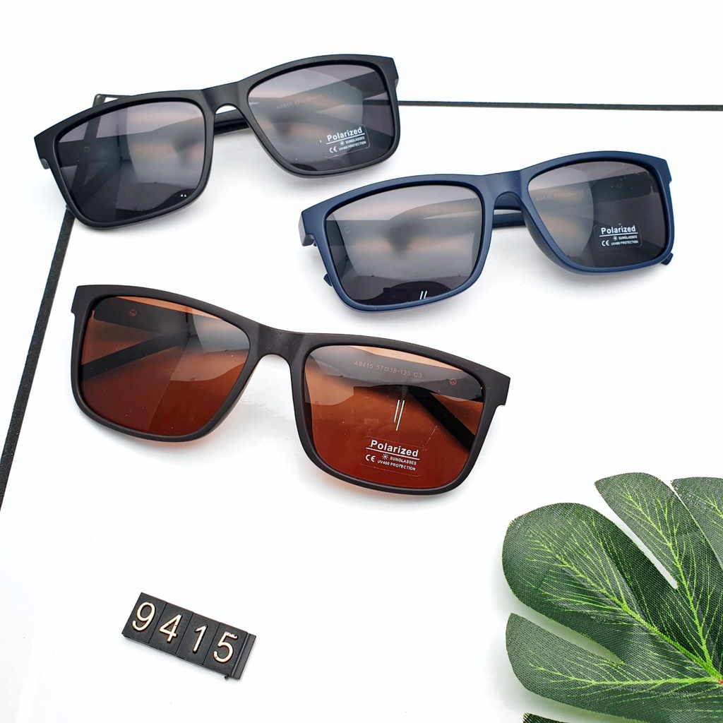 KACAMATA POLARIZED TYPE 9415// KACAMATA FASHION POLARIZED TERBARU// KACAMATA HITAM