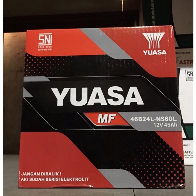 Aki / Accu Kering Yuasa Mf Ns60L / 46B24L Debezzz