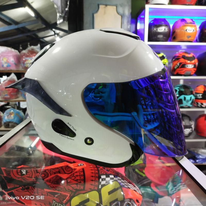 Spoiler Helm KYT Kyoto Hitam Bening Murah Kualitas Mewah